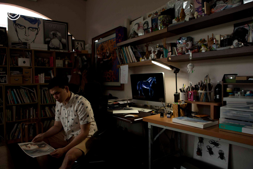 โอภาปราศรัยกับ โอ ธีรวัฒน์ นักวาดฝีมือจัด เมื่อห้องทำงานในบ้านที่เขาคุ้นเคยจะต้องรีโนเวต