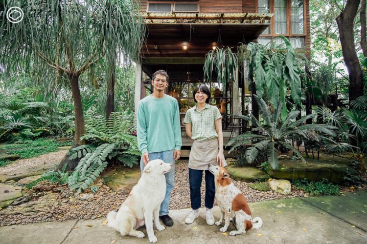 382space โคราช บ้านครึ่งปูนครึ่งไม้ใต้ร่มเงาสวนป่า ที่สองคู่รักและคุณพ่อสร้างเองกับมือ