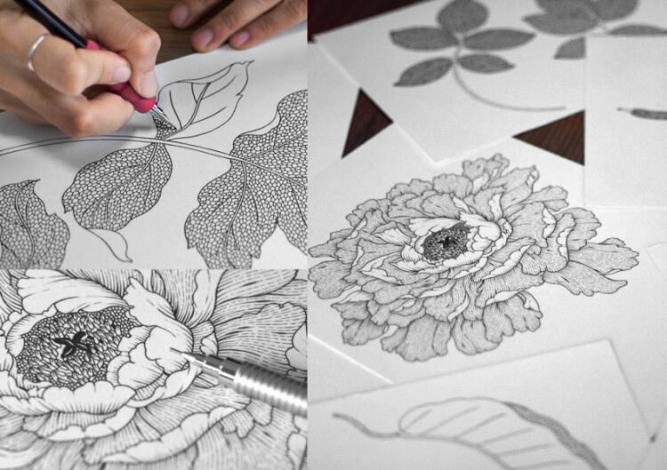 เบื้องหลังการวาดรูปสุดละเอียดของ เตย-สุทธิภา คำแย้ม ศิลปินและนักวาดภาพประกอบเจ้าของลายเส้นบนแบรนด์ดังระดับโลก