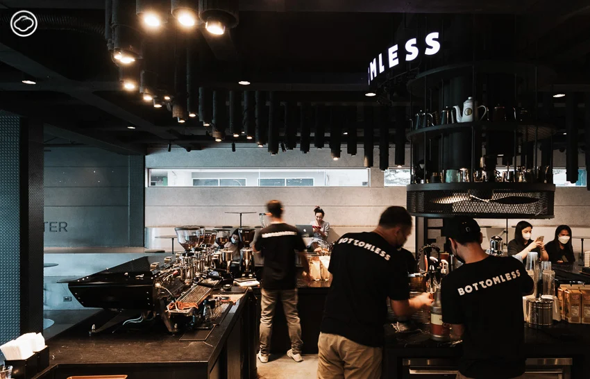 Bottomless ร้านกาแฟสเปเชียลตี้ที่ฝึกฝนอย่างเข้มข้นจนกลายเป็นร้านอันดับต้นของเมนูกาแฟนม