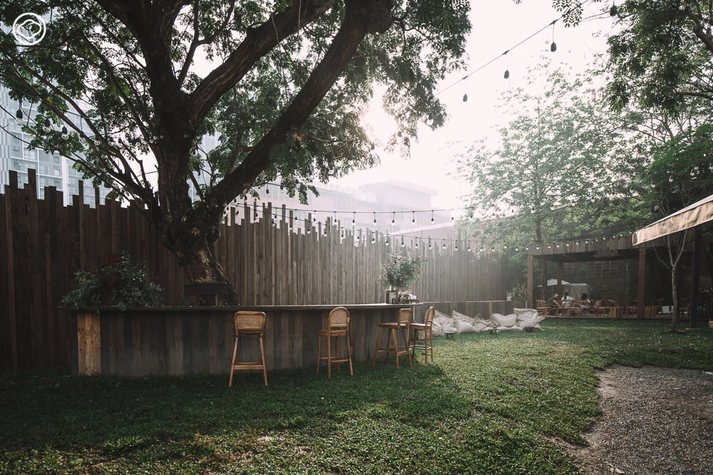 The Wood Land เอาต์ดอร์คาเฟ่ย่านอ่อนนุช ปรับที่รกร้างให้เป็นพื้นที่ธรรมชาติกลางเมือง