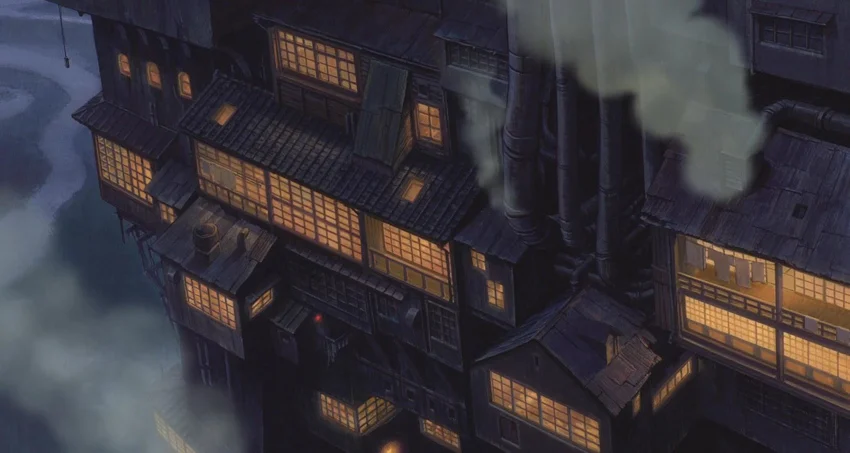 สถาปัตยกรรมใน Spirited Away รายละเอียดของอุโมงค์ ถนน โรงอาบน้ำ ที่ออกแบบเพื่อเล่าเรื่องราวให้ดีที่สุด