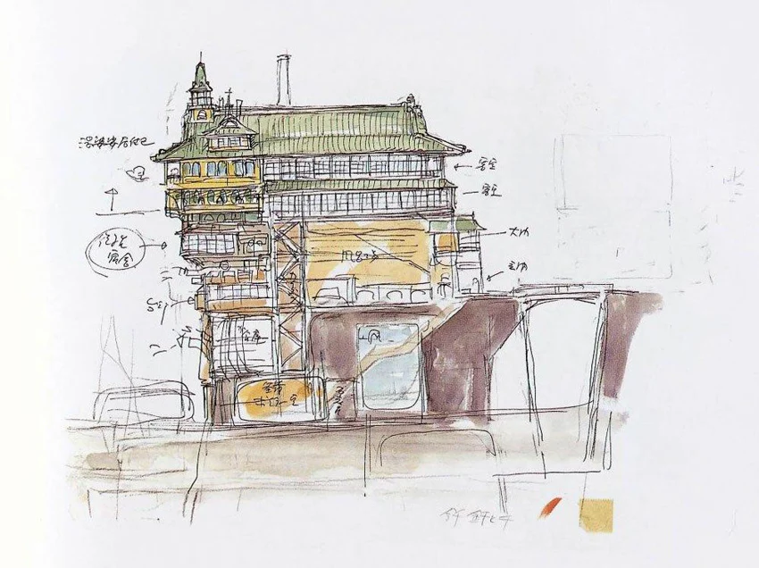 อุโมงค์ ถนน โรงอาบน้ำ สถาปัตยกรรมใน Spirited Away มิติวิญญาณที่ออกแบบให้เล่าเรื่องดีที่สุด