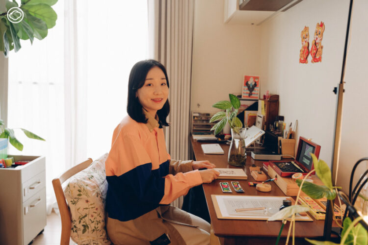 Lee Hyunkyung นักสะสมเครื่องเขียนชาวเกาหลี สะสมดินสอตราม้ายันสติกเกอร์รักนะ..จุ๊บจุ๊บ