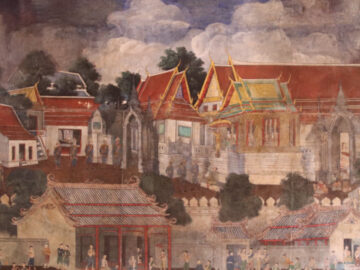 วัดเสนาสนาราม วัดสมัยอยุธยาที่ ร.4 ทรงใช้ช่างหลวงบูรณะจนเต็มไปด้วยภาพวาดสไตล์ตะวันตก