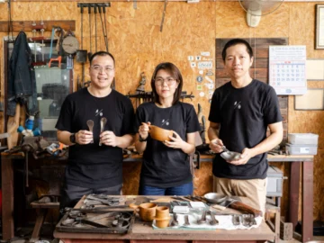 AHU ถ้วยชาม-ช้อนส้อมสุดคราฟต์จากไม้และไทเทเนียมที่สร้างแบรนด์เพื่อคารวะช่างฝีมือไทย